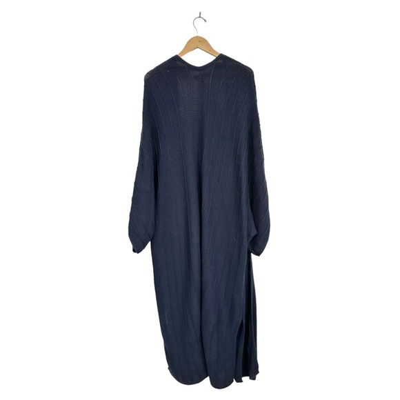Banana Republic Jasmine Organic Cotton Duster Cardigan Long Sweater Navy XL/XXL - Picture 6 of 16